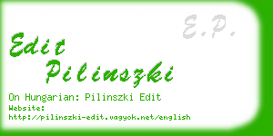 edit pilinszki business card